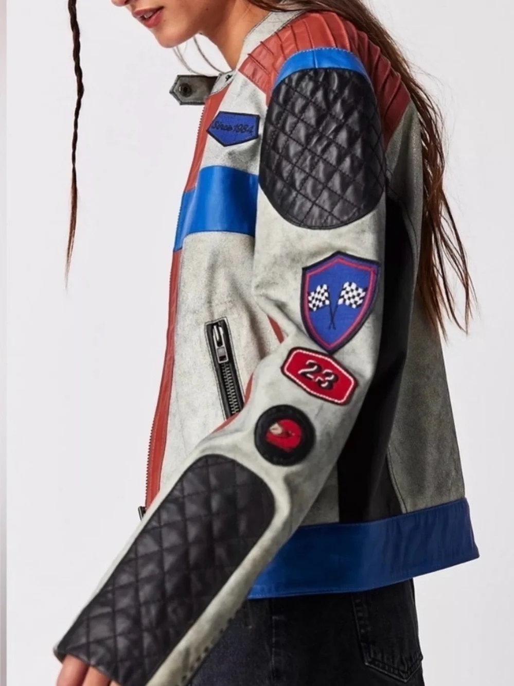 Muubaa Racing Moto Jacket Size L - Picture 2 of 16